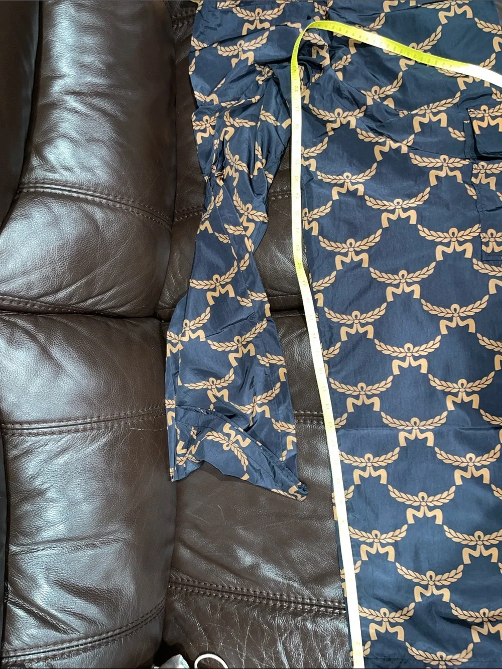 MCM Lauretos Monogram Pants in Black Gold ECONYLON NWT Small S 4 6 27X32